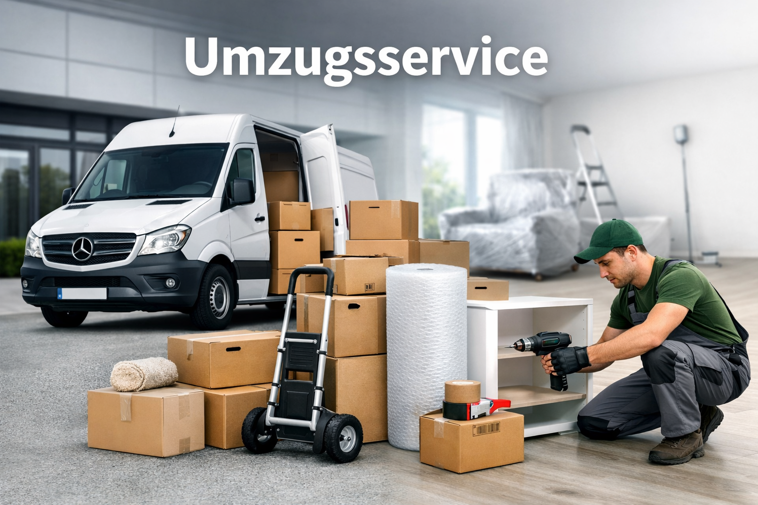 Stressfreier Umzug mit Rundum Service – Transport, Reinigung & Malerarbeiten aus einer Hand
